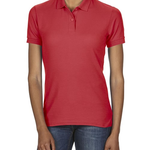 Gildan DryBlend Ladies Polo Red