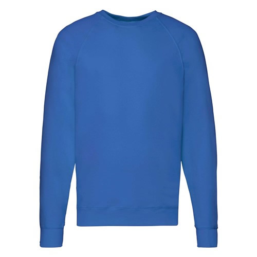 Fruit Of The Loom Lightweight Raglan Sweatshirt Royal